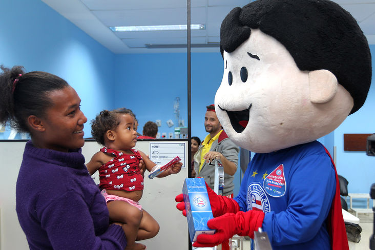 O Super-Homem, mascote do Bahia