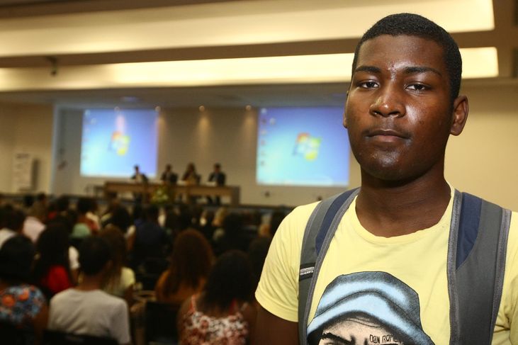 Jackson Cabral, 17 anos, demostra confiança na oportunidade oferecidas pelo programa 