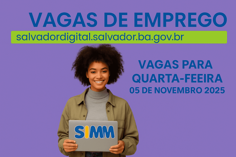 Simm oferece 314 vagas para esta quarta-feira (5)